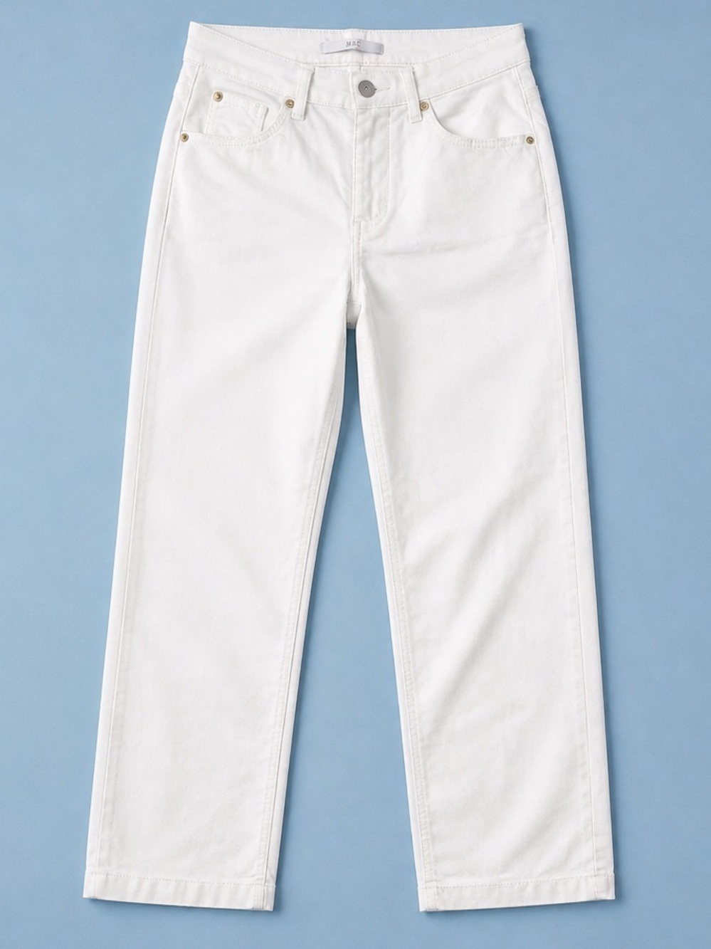 MAC Women's Culotte White Wide Leg Cropped Jeans Size EU 32 US 2 Premium Denim